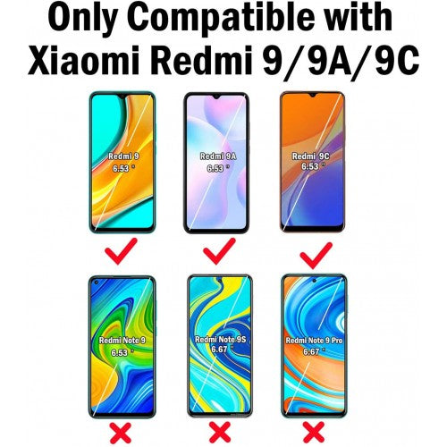 FMEX® Clear Tempered Glass Screen Protector for Xiaomi Redmi 9 / 9A / 9C