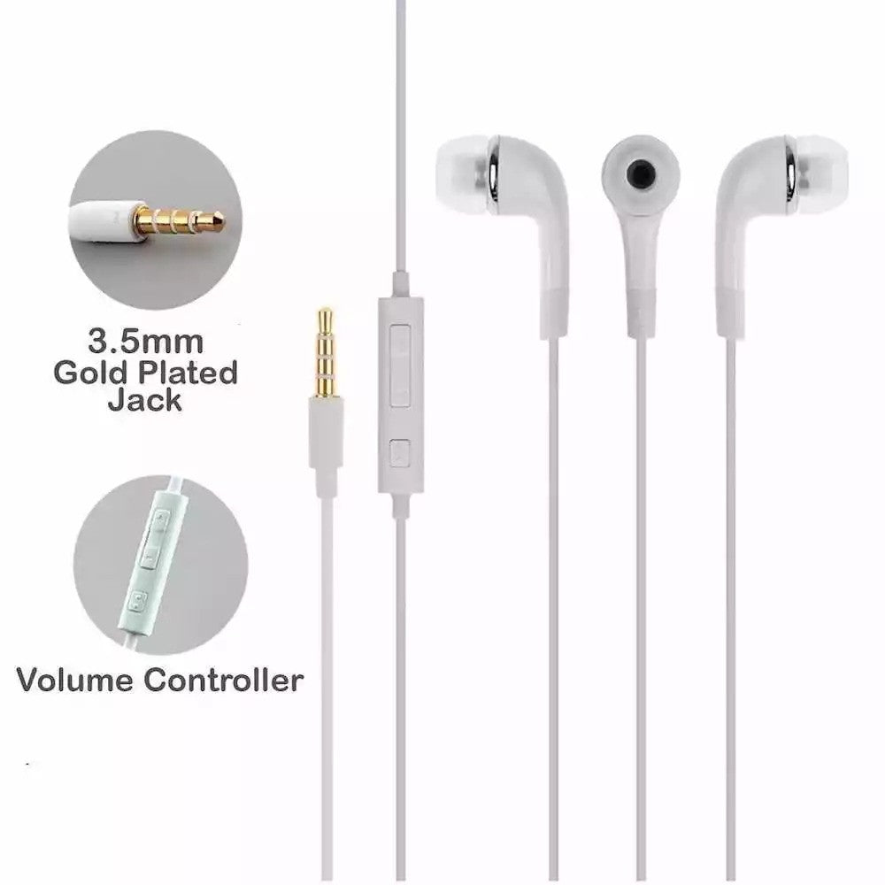 Samsung Galaxy J5 - Handsfree, In-Ear Headphone, White / Black